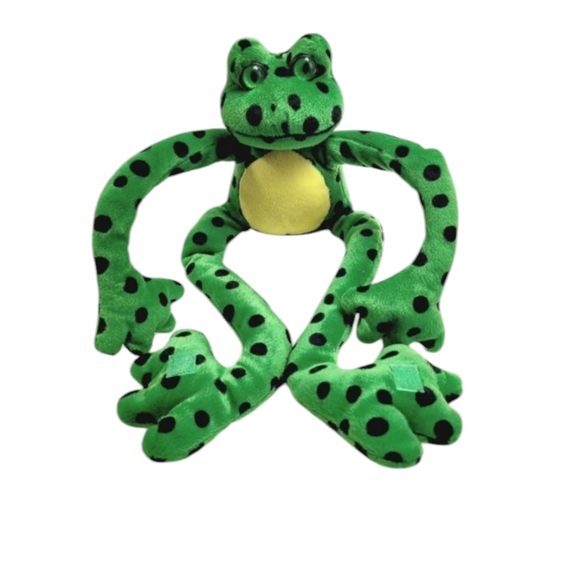 Green Plush Frog Toy - Picture 1 of 8